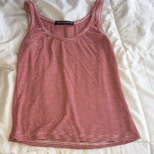 Red and white striped tee